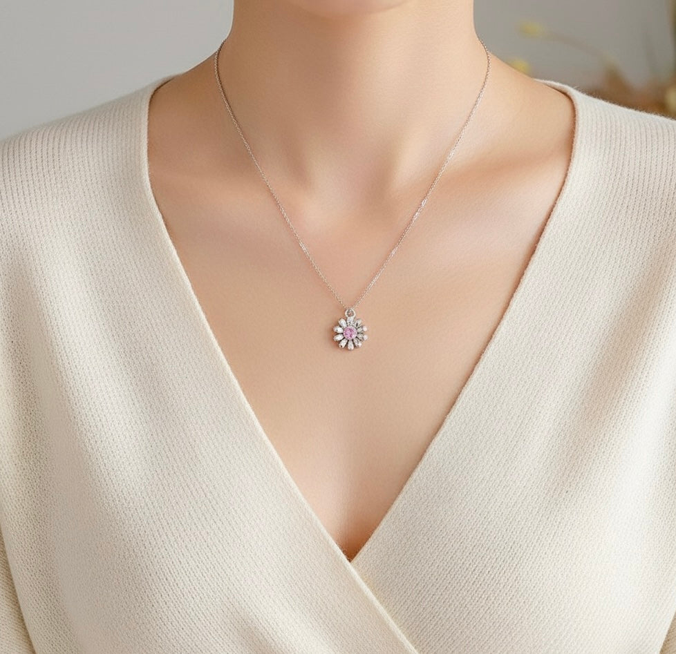 The Sakura Spark - Simple Elegant Necklace