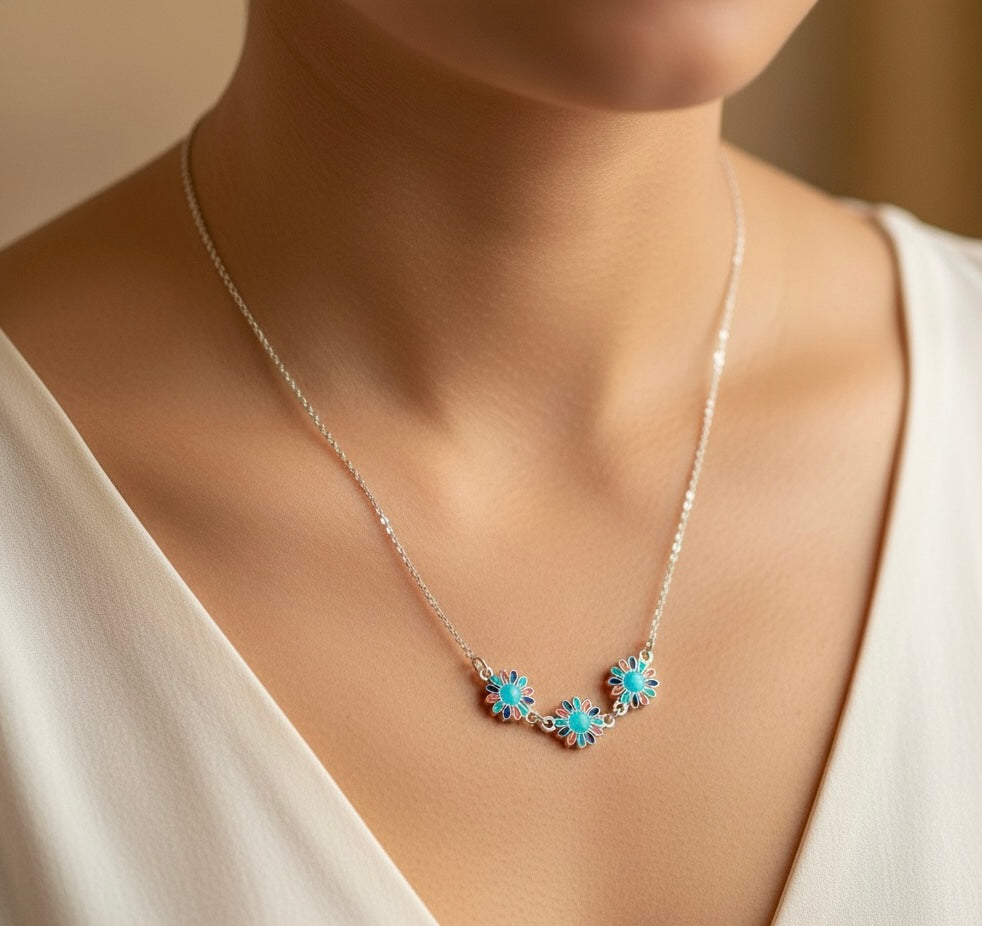 The Serenity Cluster - Elegant Floral Statement Jewelry