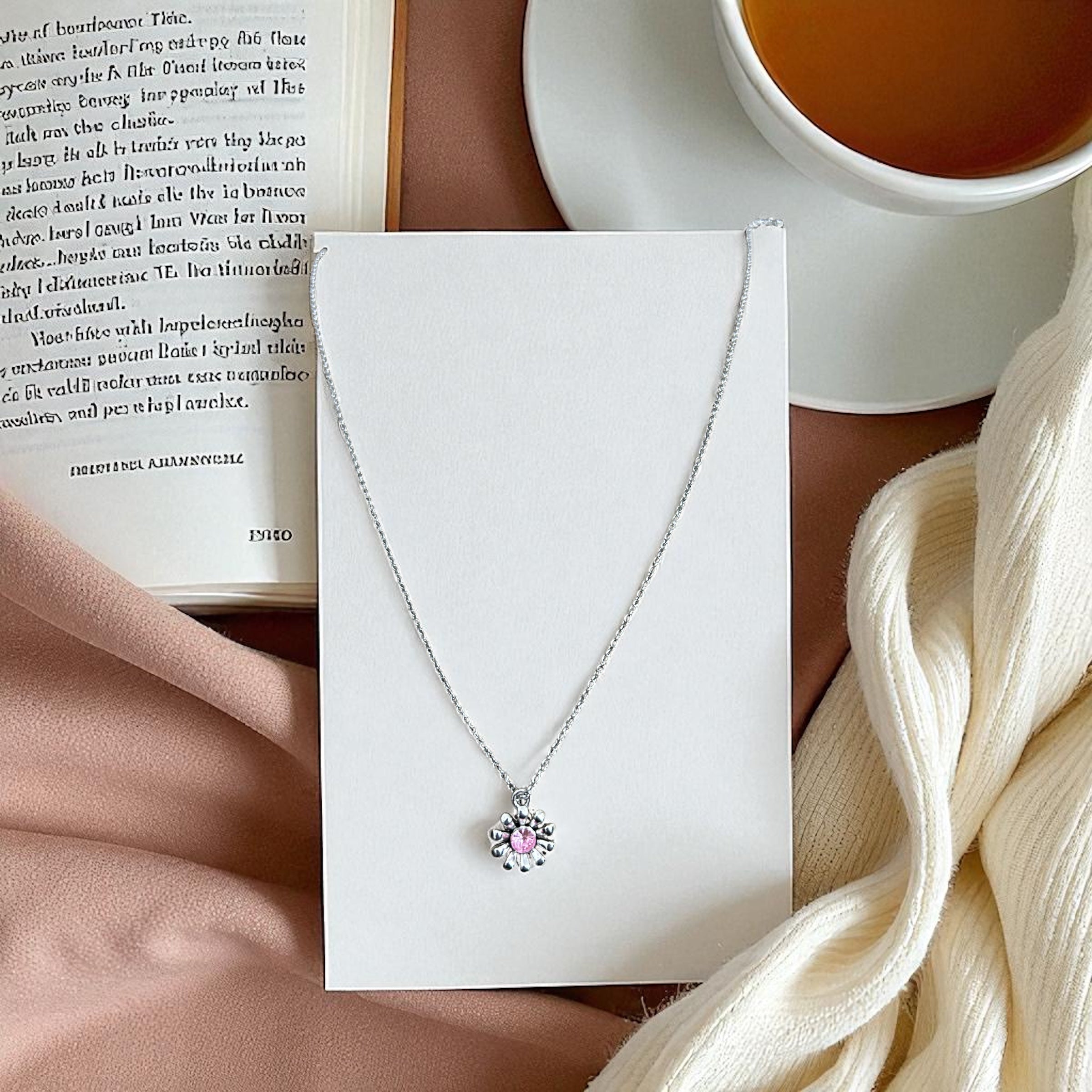 The Sakura Spark - Simple Elegant Necklace